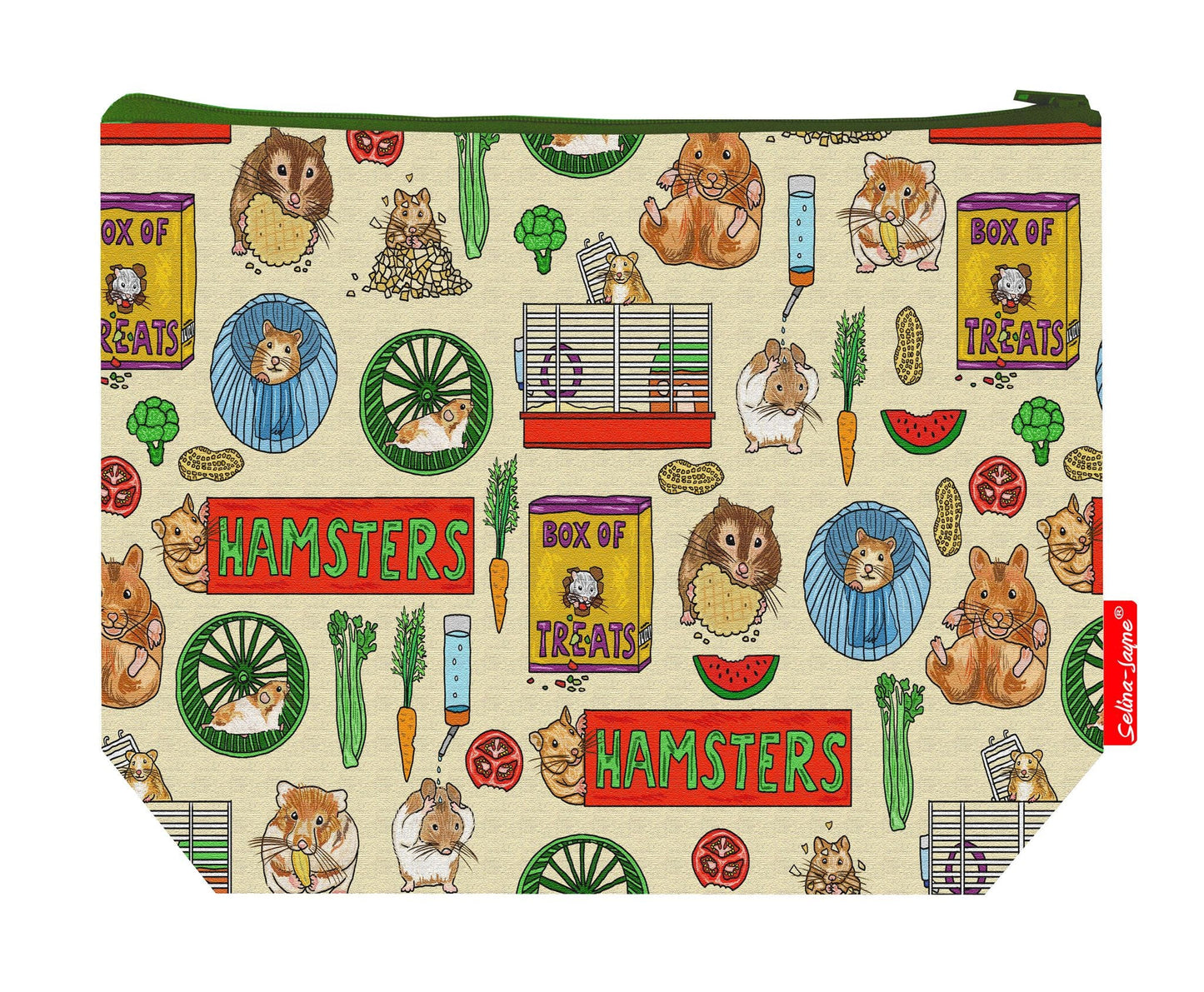 Premium 29cm pet lover wash bag perfect for hamster enthusiasts