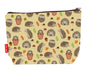 Hedgehogs toiletry bag with vibrant HD print and washable lining by Selina-Jayne Designs