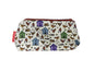 Hens cosmetic bag with charming farm animal illustration on durable polyester fabric with colour-coordinated zipper