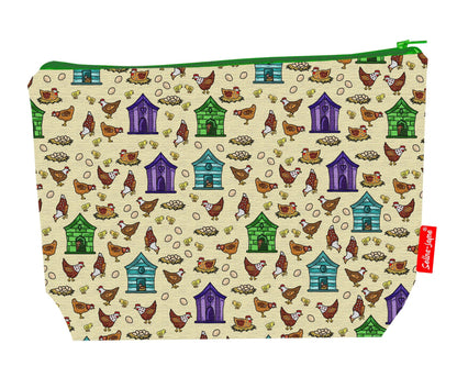 Premium 29cm chicken lover wash bag perfect for farm bird enthusiasts