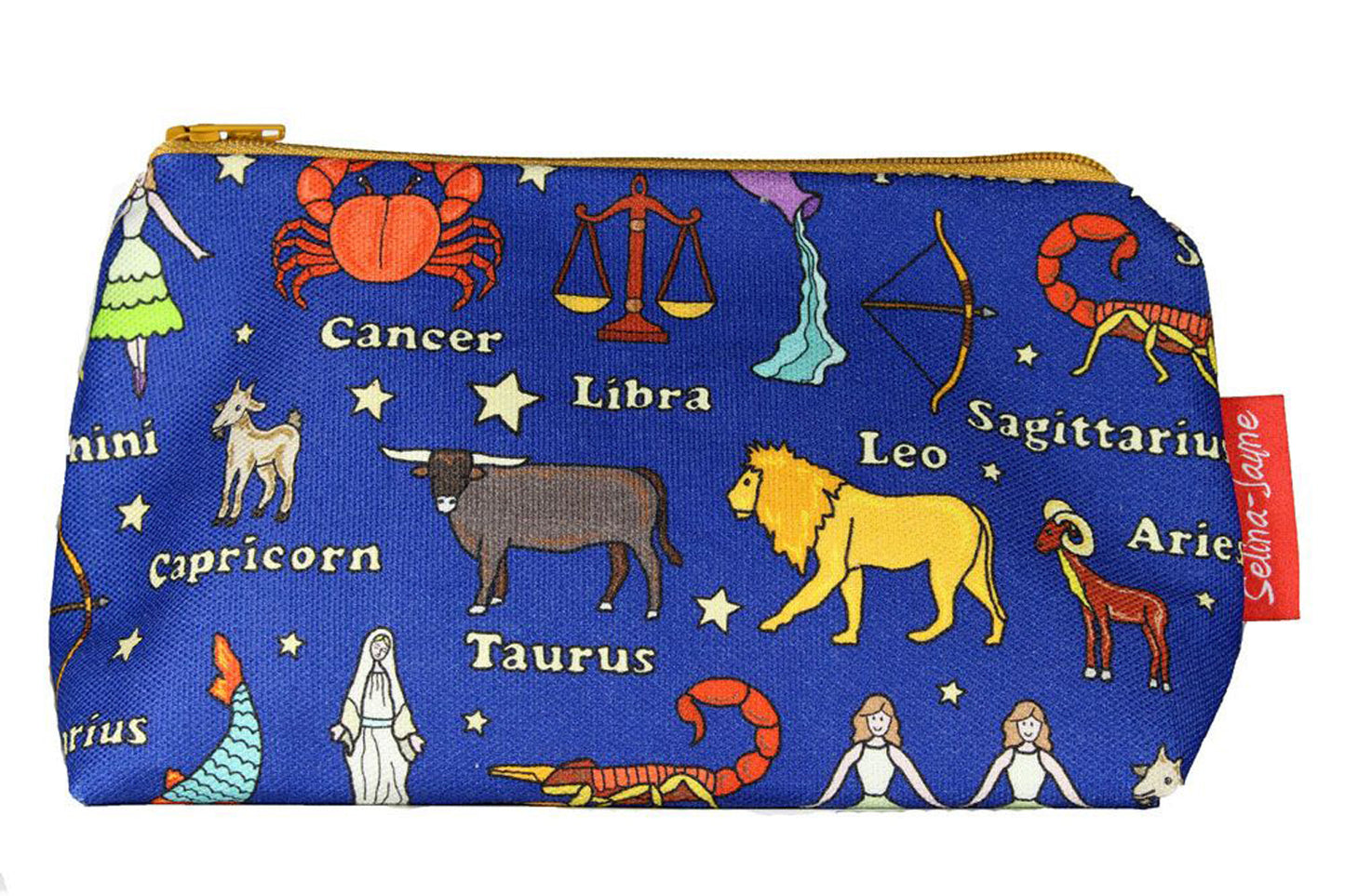 Premium Horoscope makeup bag featuring wipe-clean lining and colourfast HD print, perfect astrology gift
