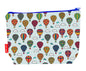 Hot air balloons toiletry bag with vibrant HD print and washable lining by Selina-Jayne Designs