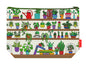 House plants toiletry bag with vibrant HD print and washable lining by Selina-Jayne Designs