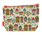 Houses toiletry bag with vibrant HD print and washable lining by Selina-Jayne Designs