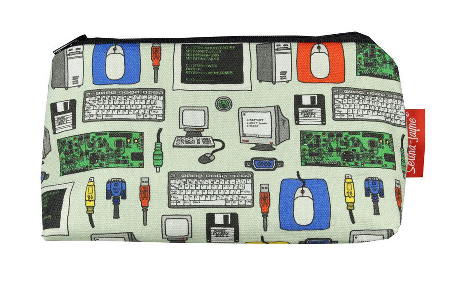Premium IT Worker makeup bag featuring wipe-clean lining and colourfast HD print, perfect tech professional gift