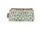 Ice Cream cosmetic bag with sweet treat illustration on durable polyester fabric with colour-coordinated zipper