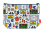 Ice hockey toiletry bag with vibrant HD print and washable lining by Selina-Jayne Designs