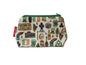 Ireland cosmetic bag with Irish culture illustration on durable polyester fabric with colour-coordinated zipper
