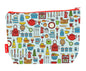 Kitchen utensils toiletry bag with vibrant HD print and washable lining by Selina-Jayne Designs