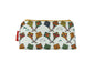 Kites cosmetic bag with outdoor-themed illustration on durable polyester fabric with colour-coordinated zipper