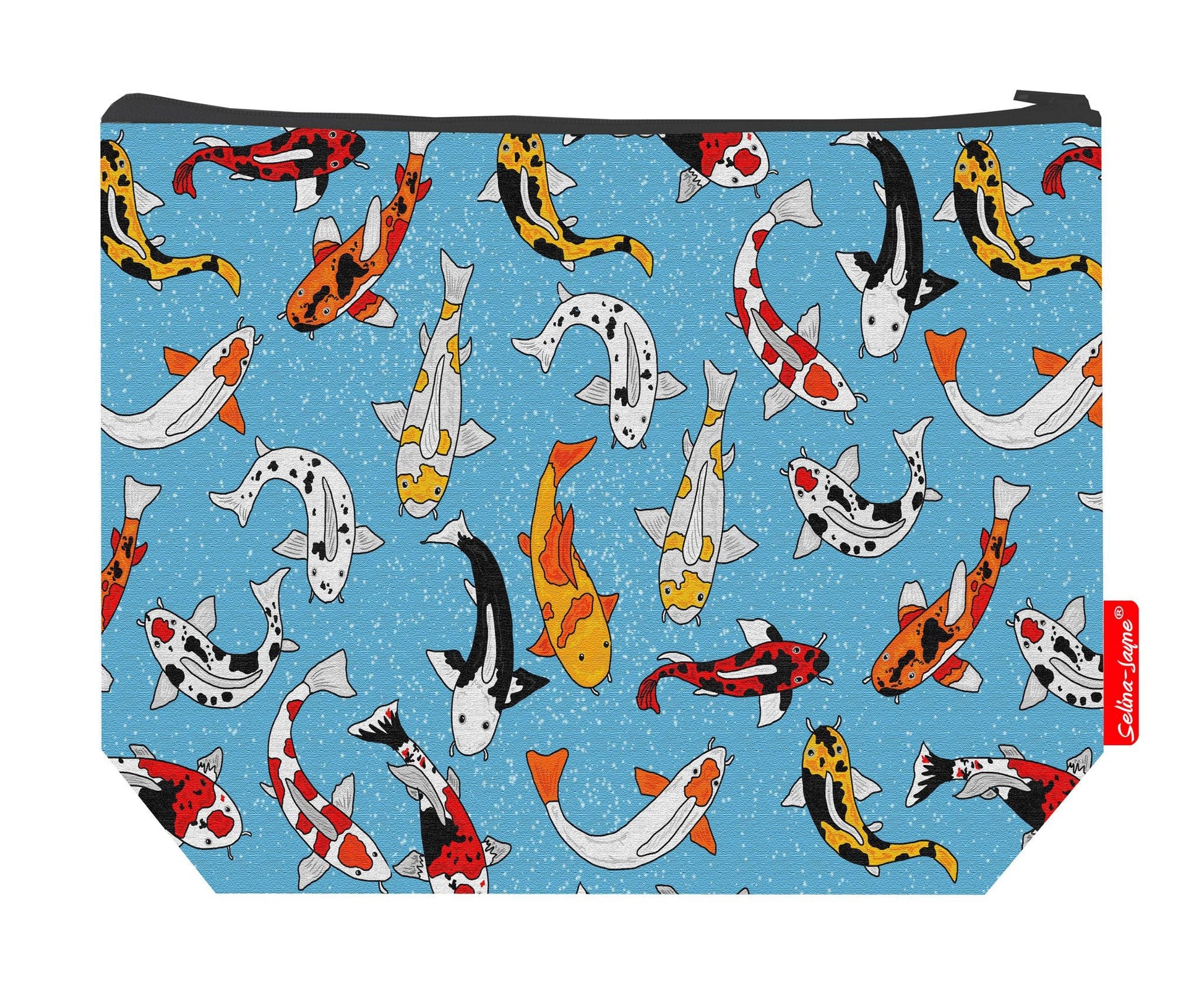 Premium 29cm fish lover wash bag perfect for koi carp enthusiasts