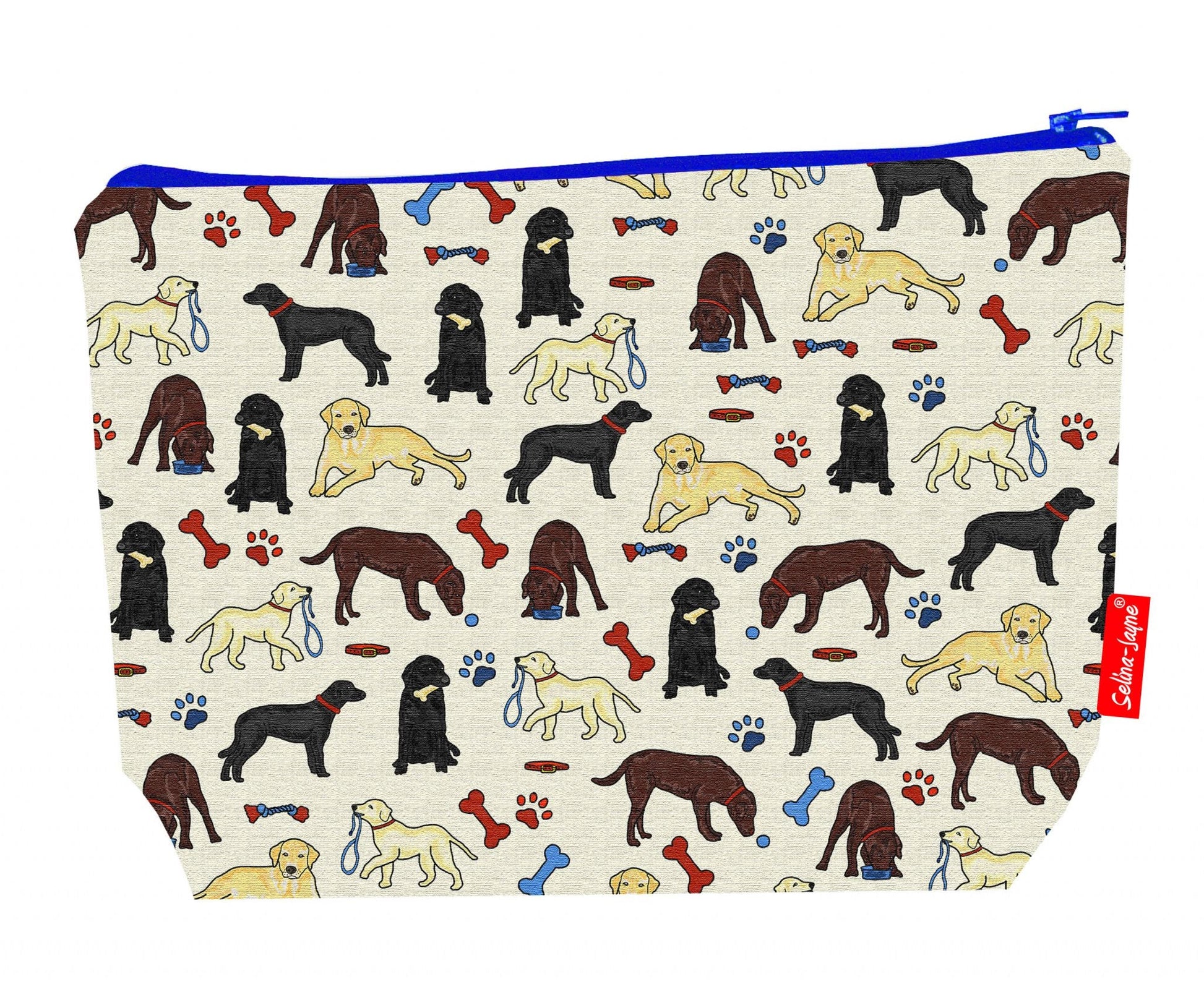 Premium 29cm dog lover wash bag perfect for Labrador enthusiasts