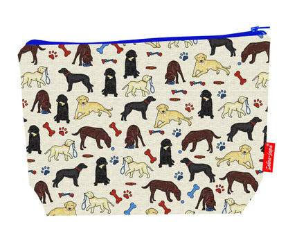 Premium 29cm dog lover wash bag perfect for Labrador enthusiasts