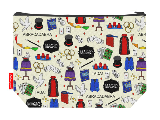 Magician toiletry bag with vibrant HD print and washable lining by Selina-Jayne Designs"