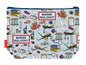 Marine biologist toiletry bag with vibrant HD print and washable lining by Selina-Jayne Designs