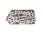 Office cosmetic bag by Selina-Jayne featuring vibrant professional workplace graphics, colour-coordinated zipper, and compact 17.5cm design