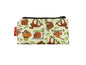 Orangutan cosmetic bag by Selina-Jayne featuring vibrant great ape graphics, colour-coordinated zipper, and compact 17.5cm design