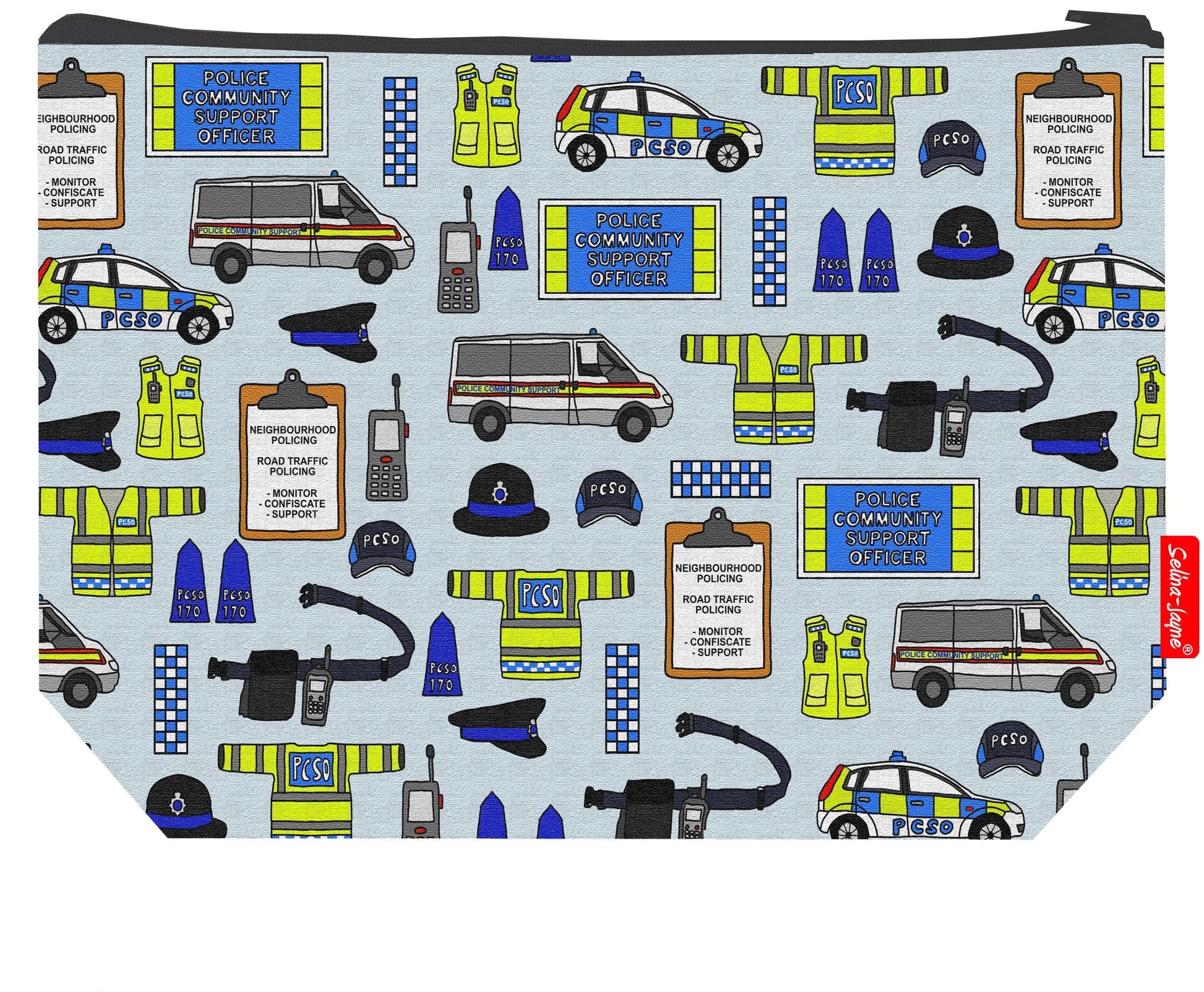 Premium police-themed wash bag perfect for PCSOs and law enforcement professionals