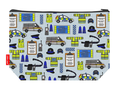 PCSO toiletry bag showing professional police community support officer design with washable lining and coordinated zip