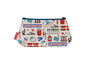 Phlebotomist cosmetic bag by Selina-Jayne featuring vibrant phlebotomy professional graphics, colour-coordinated zipper, and compact 17.5cm design