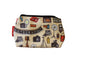 Photographer cosmetic bag by Selina-Jayne featuring vibrant camera and photography graphics, colour-coordinated zipper, and compact 17.5cm design