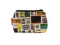 Physics cosmetic bag by Selina-Jayne featuring vibrant scientific formula graphics, colour-coordinated zipper, and compact 17.5cm design