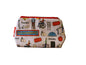 Physiotherapist cosmetic bag by Selina-Jayne featuring vibrant physiotherapy professional graphics, colour-coordinated zipper, and compact 17.5cm design