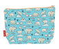 Polar bear toiletry bag showing vibrant Arctic wildlife design with washable lining and coordinated zip