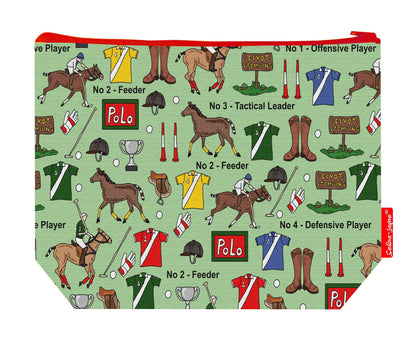 Premium equestrian-themed wash bag perfect for polo players and horse riding enthusiasts