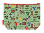 Polo toiletry bag showing dynamic equestrian sport design with washable lining and coordinated zip