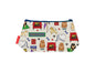 Pomeranian Dog cosmetic bag by Selina-Jayne featuring vibrant fluffy toy breed graphics, colour-coordinated zipper, and compact 17.5cm design