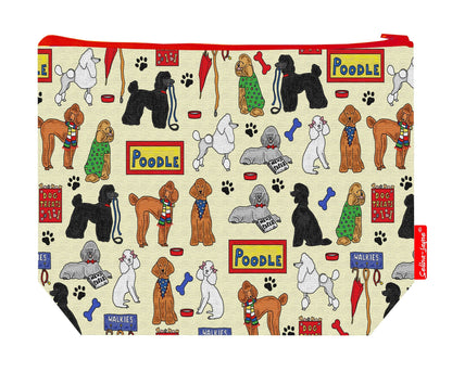 Premium dog lover wash bag perfect for Poodle owners and elegant dog breed enthusiasts