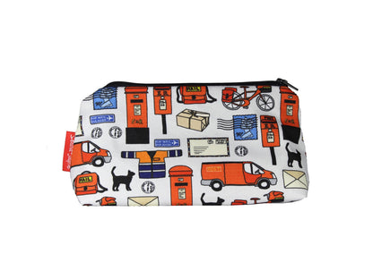 Postman cosmetic bag by Selina-Jayne featuring vibrant postal worker design with HD print on durable polyester fabric