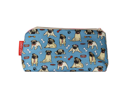 Pug Dogs cosmetic bag by Selina-Jayne featuring vibrant pug lover design with HD print on durable polyester fabric