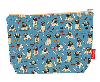 Premium dog lover wash bag perfect for Pug owners and toy breed enthusiasts