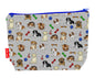 Puppies toiletry bag showing adorable young dog design with washable lining and coordinated zip