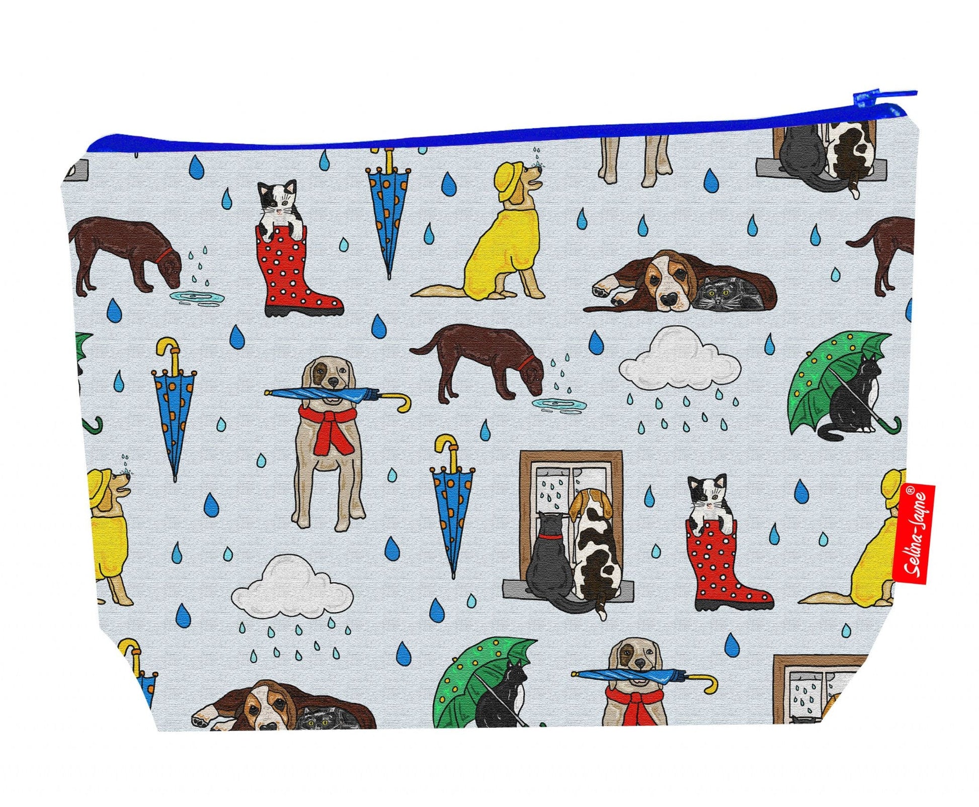 Premium pet lover wash bag perfect for cat and dog enthusiasts with whimsical design