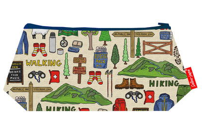 Rambler cosmetic bag by Selina-Jayne featuring vibrant walking enthusiast design with HD print on durable polyester fabric