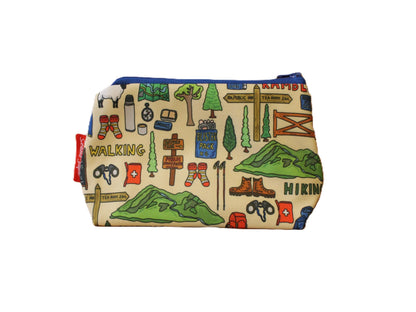 Rambler cosmetic bag by Selina-Jayne featuring vibrant walking enthusiast design with HD print on durable polyester fabric