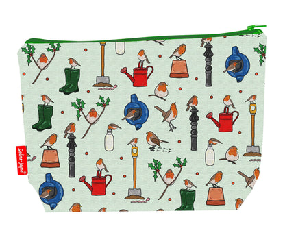 Robins toiletry bag with vibrant HD print and washable lining by Selina-Jayne Designs