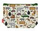 Safari animals toiletry bag with vibrant HD print and washable lining by Selina-Jayne Designs
