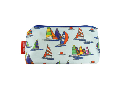 Sailing cosmetic bag by Selina-Jayne featuring vibrant sailor design with HD print on durable polyester fabric
