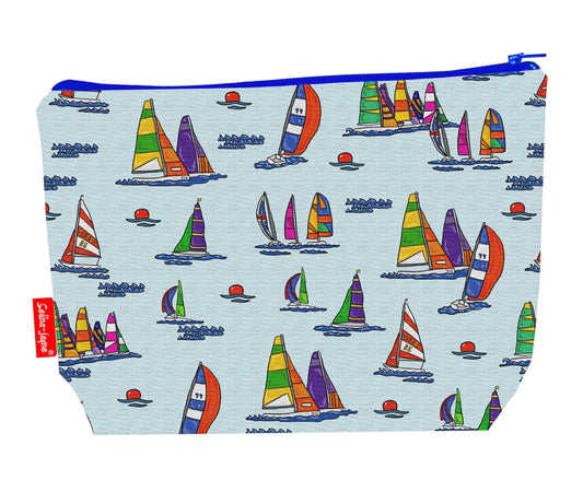 Sailing toiletry bag with vibrant HD print and washable lining by Selina-Jayne Designs
