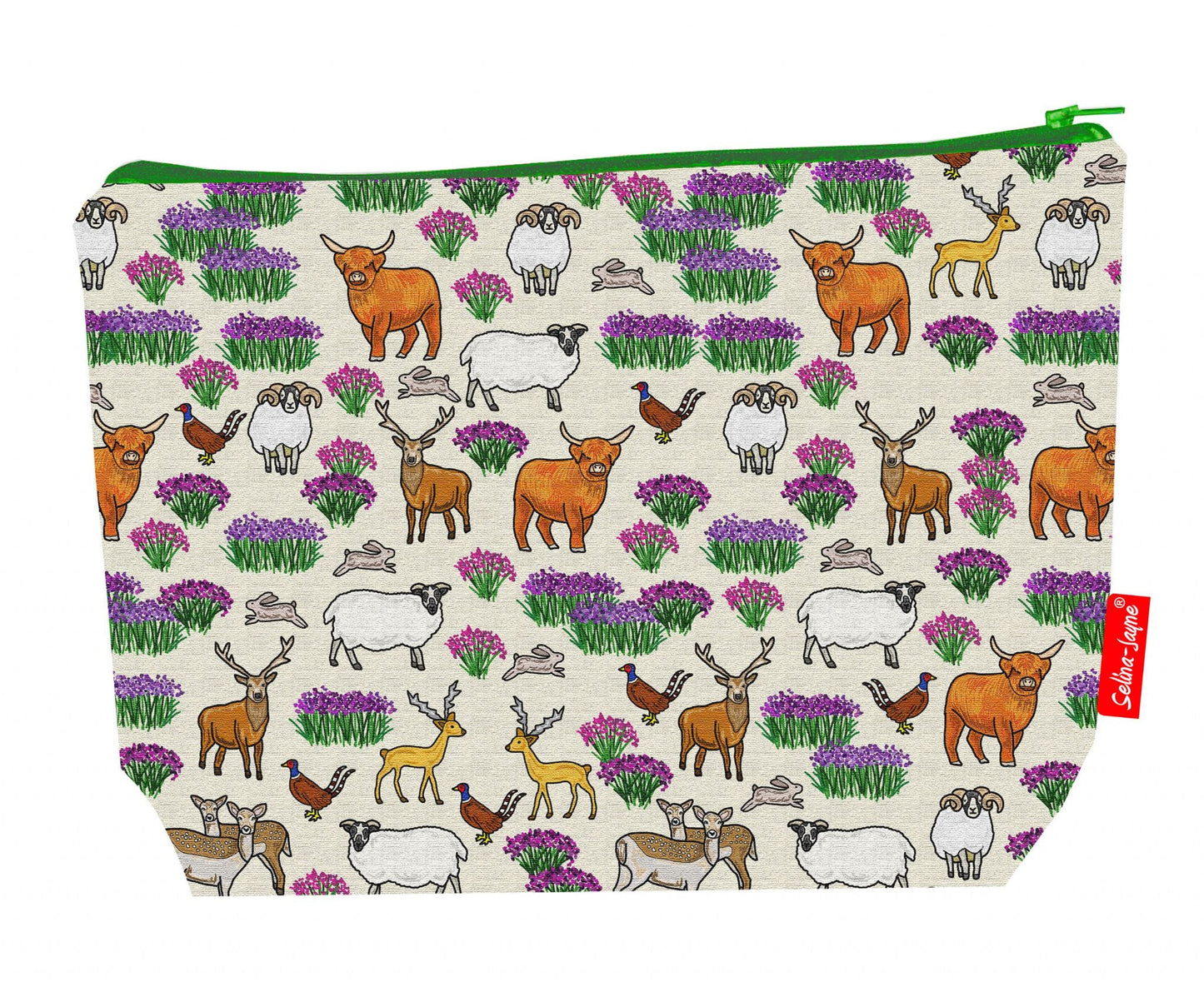 Scottish Highlands Toiletry Bag | Premium Highland Cow Wash Bag by Selina-Jayne