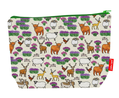 Scottish Highlands Toiletry Bag | Premium Highland Cow Wash Bag by Selina-Jayne
