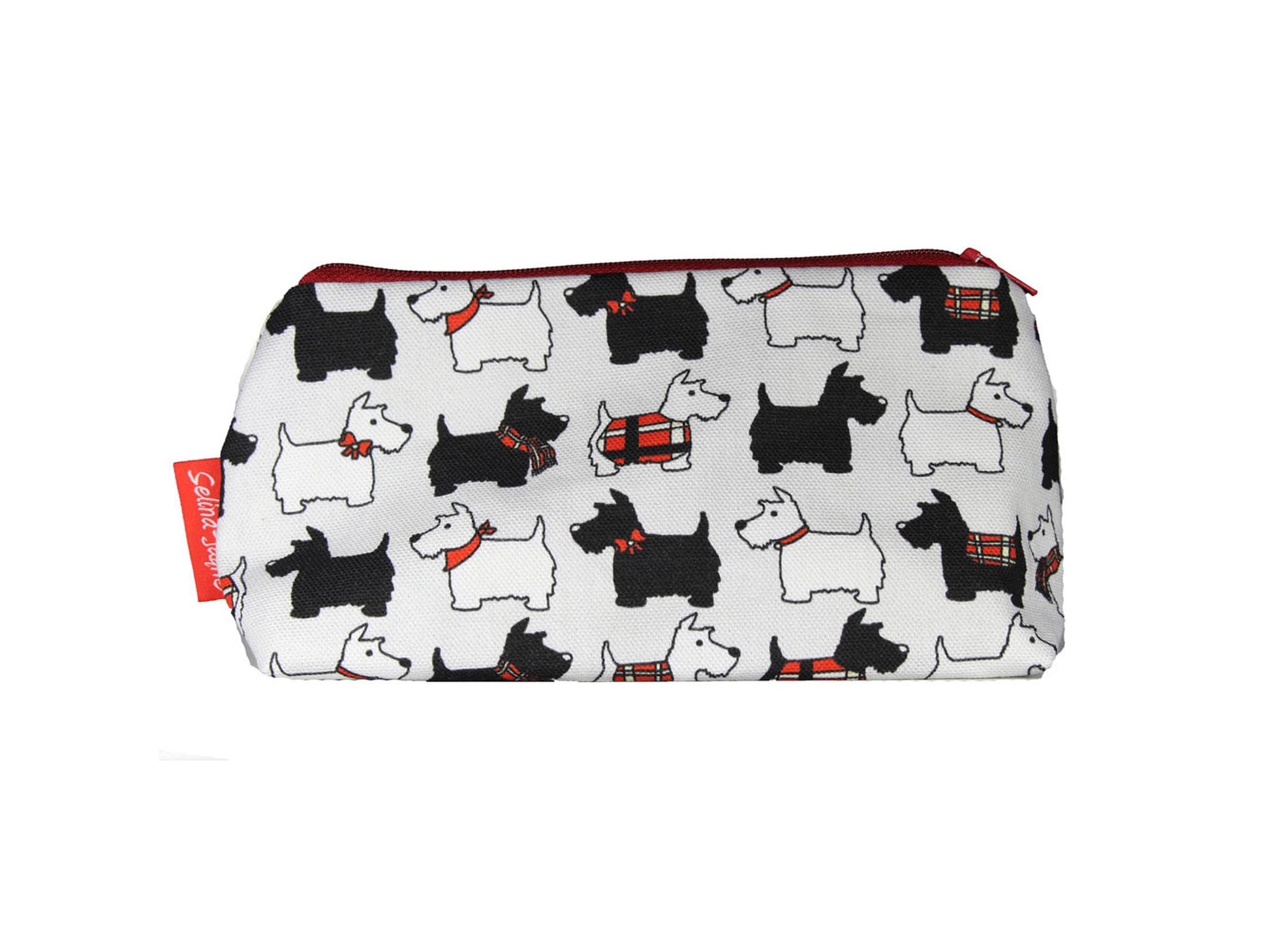 Scotty Dog cosmetic bag by Selina-Jayne featuring vibrant Scottish Terrier design with HD print on durable polyester fabric