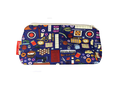 Sewing cosmetic bag by Selina-Jayne featuring vibrant seamstress design with HD print on durable polyester fabric