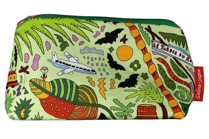 Seychelles cosmetic bag by Selina-Jayne featuring vibrant tropical paradise design with HD print on durable polyester fabric