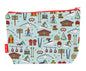 Skiing toiletry bag featuring dynamic winter sports design with vibrant HD print by Selina-Jayne Designs