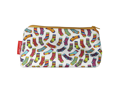 Socks cosmetic bag by Selina-Jayne featuring vibrant sock lover design with HD print on durable polyester fabric